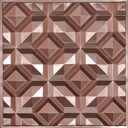 Ceilume Doric 2ft x 2ft Copper Ceiling Tile V1-DORIC-22CBR